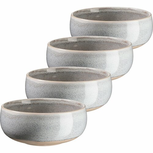 Mäser Set de 4 boluri pentru supă AQUATA – 14 cm,gri