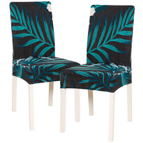 4Home Pokrowiec elastyczny na krzesło Flora  45 - 50 cm, komplet 2 szt.