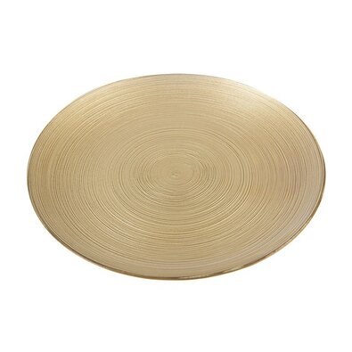 Orion Stekleni servirni krožnik Golden, premer 21cm