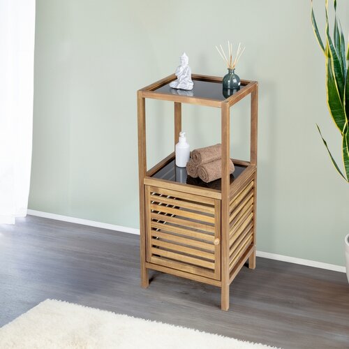 Wenko Kúpeľňová polica s dvierkami FONDI