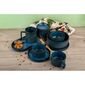 Toro Steingutschale mit Deckel, 400 ml, blau