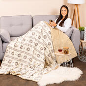 4Home Decke Lammfelloptik Nordic beige, 150 x 200 cm