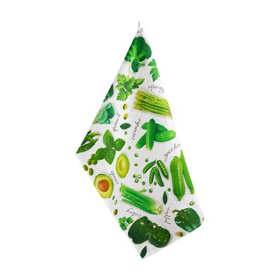 Bellatex Kuhinjska krpa Zelenina zelena, 50 x 70cm