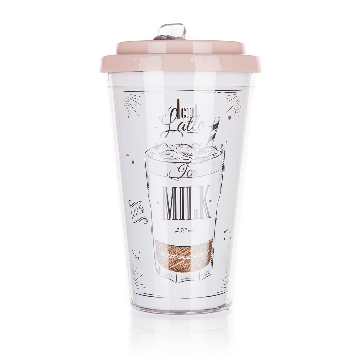 Levně Banquet Hrnek cestovní dvoustěnný COFFEE 0,5 l, Iced latte