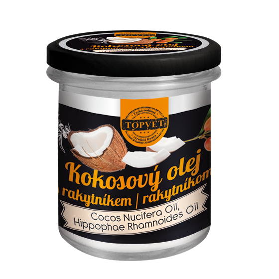 Topvet kokosový olej s rakytníkom 200 ml