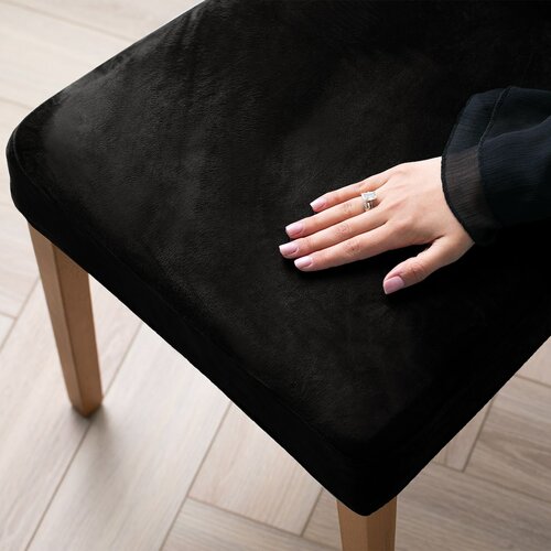 Restilo Napinac za stol Sento črn, 48 x 48 x 58 +10 cm, komplet 4 kos