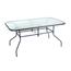 Happy Green Stół ogrodowy ze szklanym blatem Verre, 150 x 90 x 72 cm