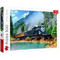 Trefl Puzzle Vlak v horách, 500 dílků