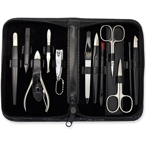 Kellermann 5205 P N set za manikuro in pedikuro, črn