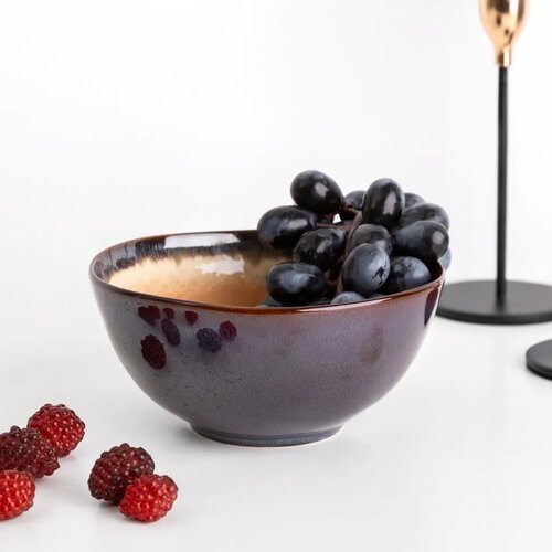 Altom Keramična skleda Reactive Patyna rjava, 600ml