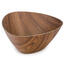 Castron din plastic cu decor lemn, 24 x 24 x 10 cm
