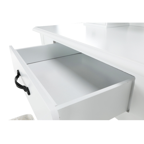 Măsuță decorativă cu scaun LINET NEW, albă