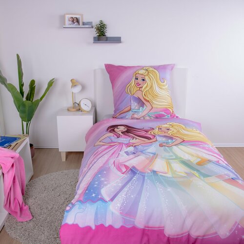 Herding Baumwollbettwäsche Barbie, 135 x 200 cm,, 80 x 80 cm