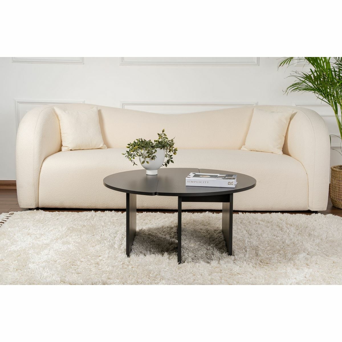 Konferenčný stolík Moira Wood Black
