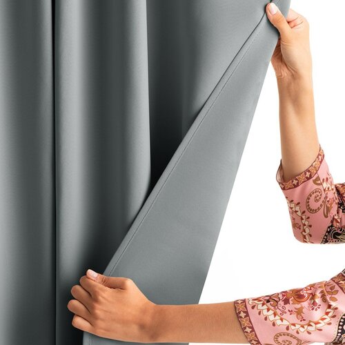 Draperie Restilo Blackout EYELETS argintiu, 140 x 245 cm