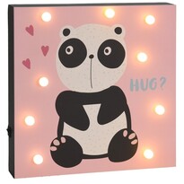 Nástěnná LED dekorace Hatu Panda, 26 x 4 x 26 cm Nástěnná LED dekorace Hatu Panda, 26 x 4 x 26 cm