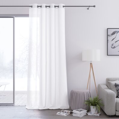 Restilo Záclona Voile Eyelets biela, 140 x 250 cm
