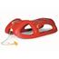 Rolly Toys Sanie din plastic roșu, 45 x 96 cm