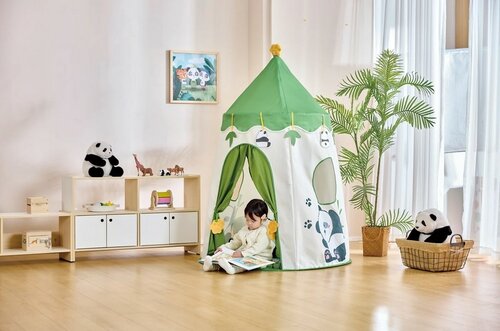 Cort pentru copii Hape cu iluminare LED - Panda