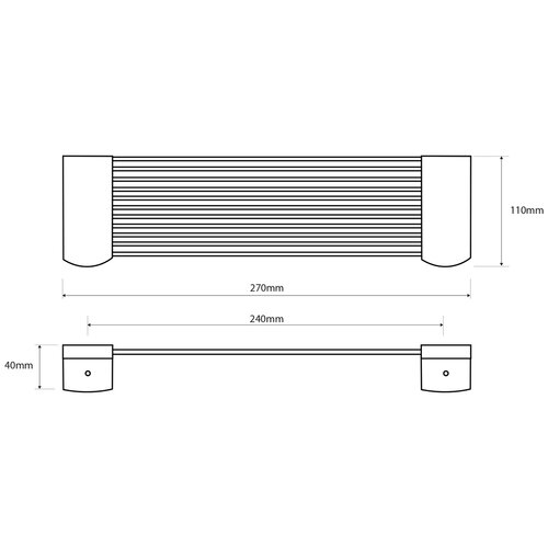 Raft de sârmă pentru duș SAPHO XS603 X-steel,oțel inoxidabil mat