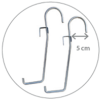 Metallhaken Mareta (2 Stück)