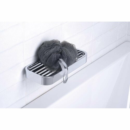 GEDY 3218 Smart Duschablage, 24,1 x 3 x 11,1 cm, silberfarben