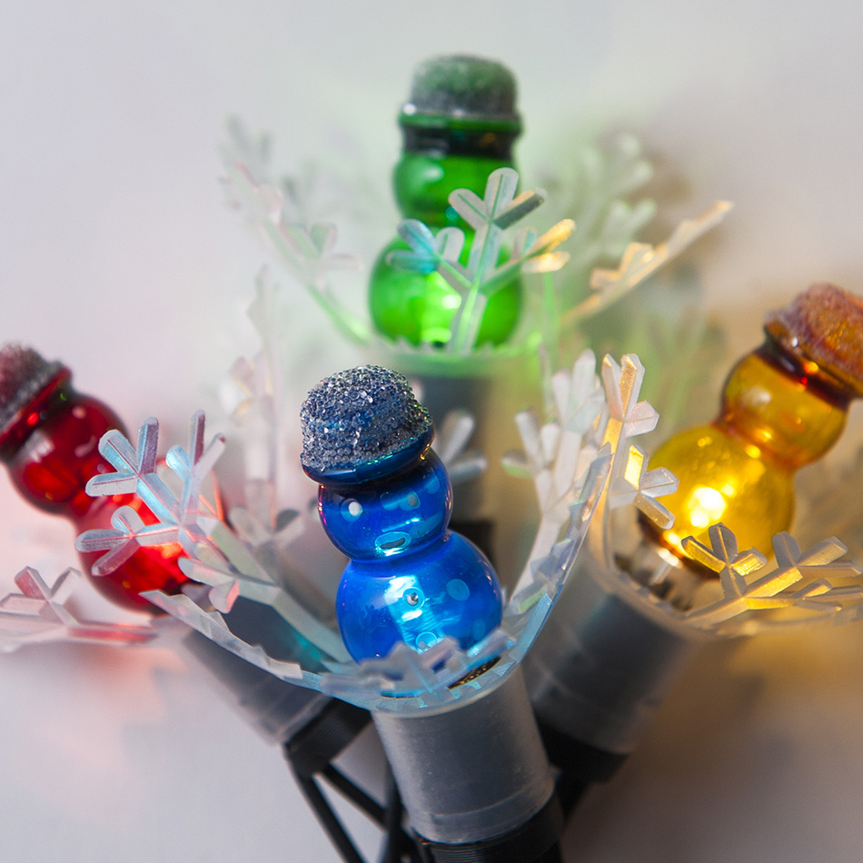 Fotografie Světelný řetěz Astra LED mini Sněhulák barevná, 20 žárovek