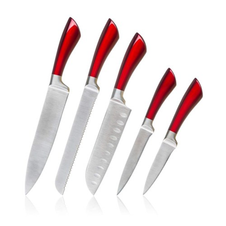 Set de cuțite Banquet Intense 5 bucăți cu un suport din inox