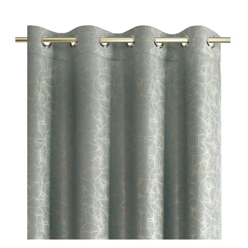 Restilo Závěs Oxford Ginko ocelová, 140 x 250 cm