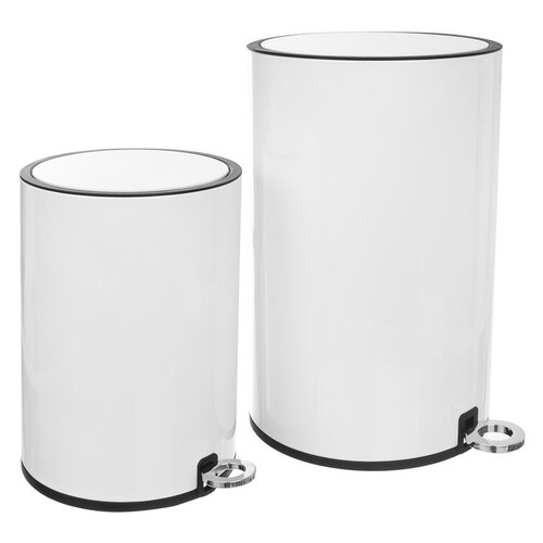 Orion Pedal odpadni koš WHITE, 3 l