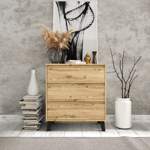 Comoda BOGAN 3S70, stejar artisan