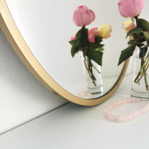 Oglindă Gold Metal Ayna 60 cm