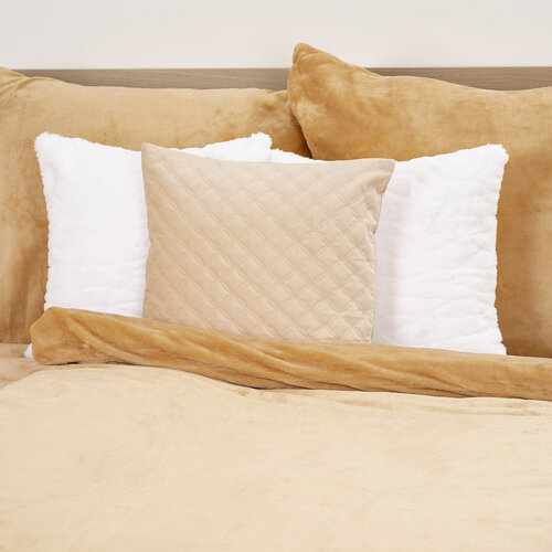 4Home мікрофланелева постільна білизна бежевий, 140 x 220 см, 70 x 90 см