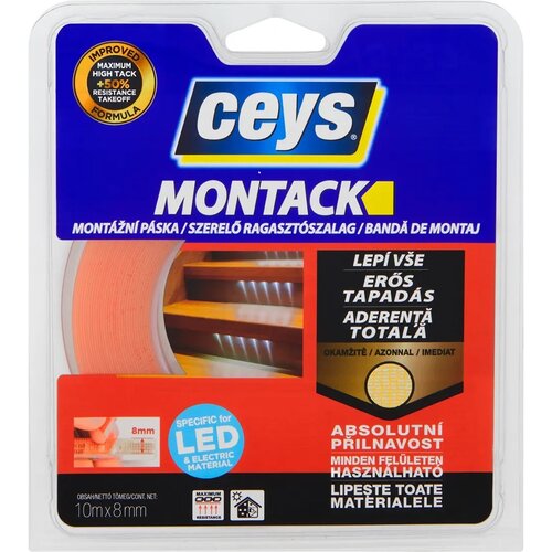 CEYS Montage doppelseitiges Klebeband Monta 10 m