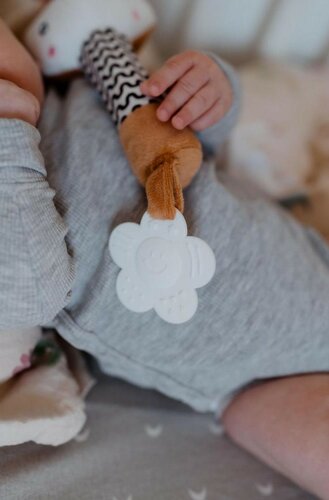 Pískátko / kousátko babyted Srneček plyš 25 cm, hnědá