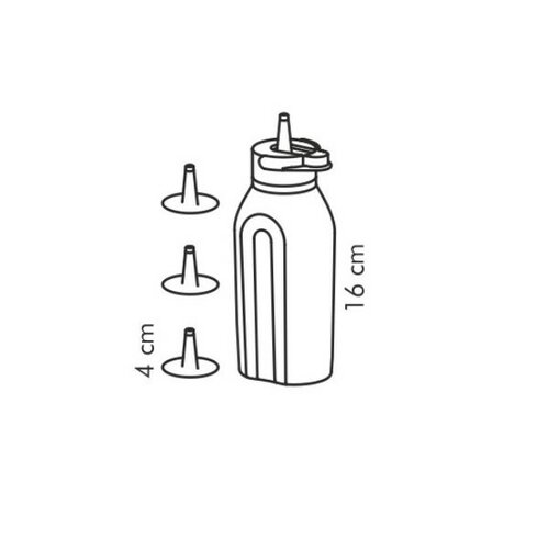 Tescoma Butelka dozująca PRESTO 250 ml, 4 dysze