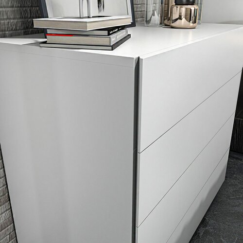 Komoda Lines White