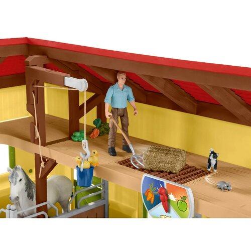 Schleich 42485 Стайня для коней з аксесуарами, 60x 40 x 29,5 см