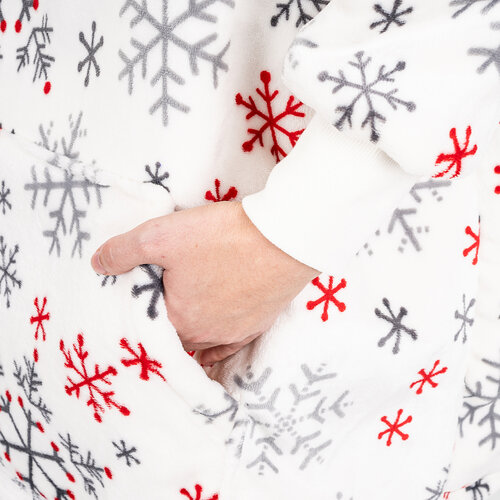 4Home Ovčja mikina mikroplyš Snowflakes, velikost S