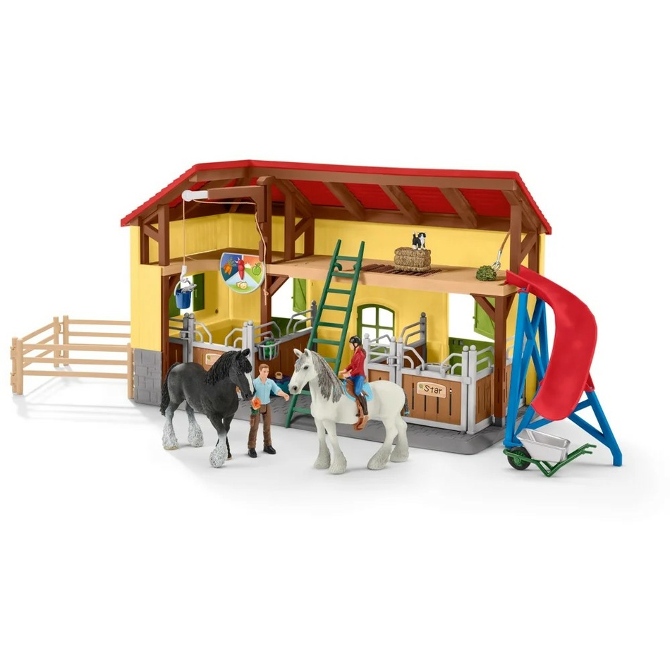 Obrázok Schleich 42485 Stajňa pre kone s príslušenstvom, 60 x 40 x 29,5 cm