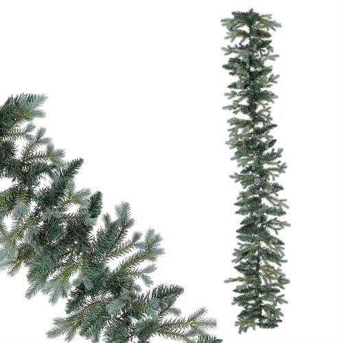 Vianočná girlanda Smrek strieborný, 180 cm, zelená