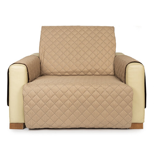 Cuvertură pentru fotoliu 4Home Doubleface maro/bej, 60 x 220 cm