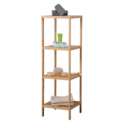 Kesper 19434 Regał bambus, 115 x 35 x 35 cm