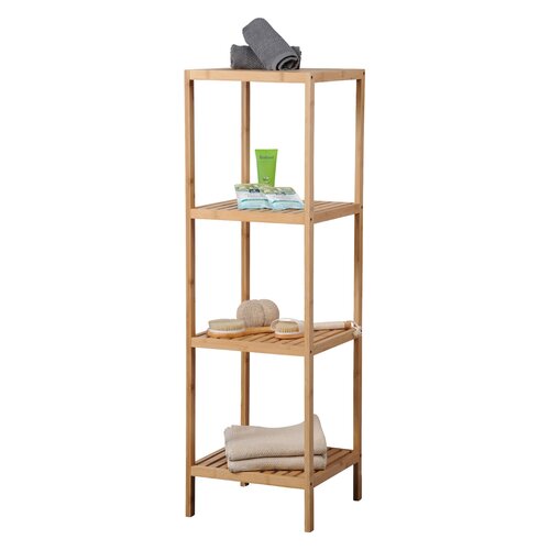 Kesper 19434 Regał bambus, 115 x 35 x 35 cm