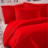 Lenjerie de pat din satin Luxury Collection, roşu, 140 x 200 cm, 70 x 90 cm