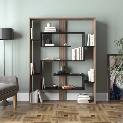 Knihovna Esteban Walnut and Black