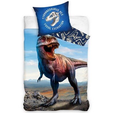 BedTex Otroška bombažna posteljnina NesmrtelnýT-Rex, 140 x 200 cm, 70 x 90 cm