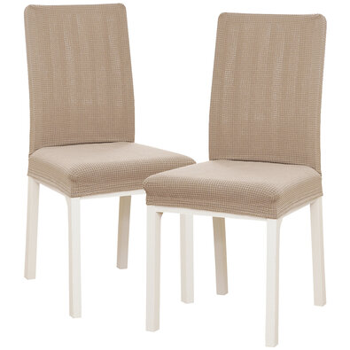 4Home Napínací potah na židli Magic clean béžová,45 - 50 cm, sada 2 ks