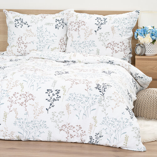 4Home Krep posteljnina Pastel Garden, 140 x 220 cm, 70 x 90 cm