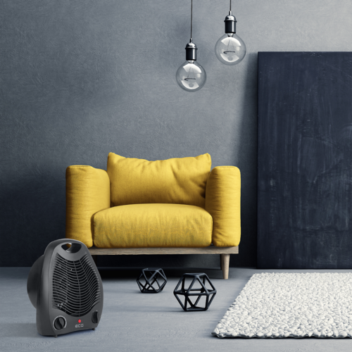 ECG TV 3030 Heat R Black ventilator s toplimzrakom, črn